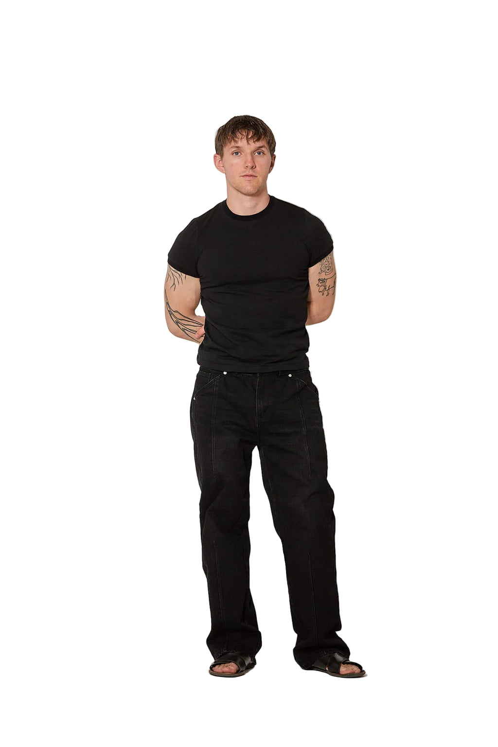 Fine Cotton Shrunk Tee Black (Pre Order)