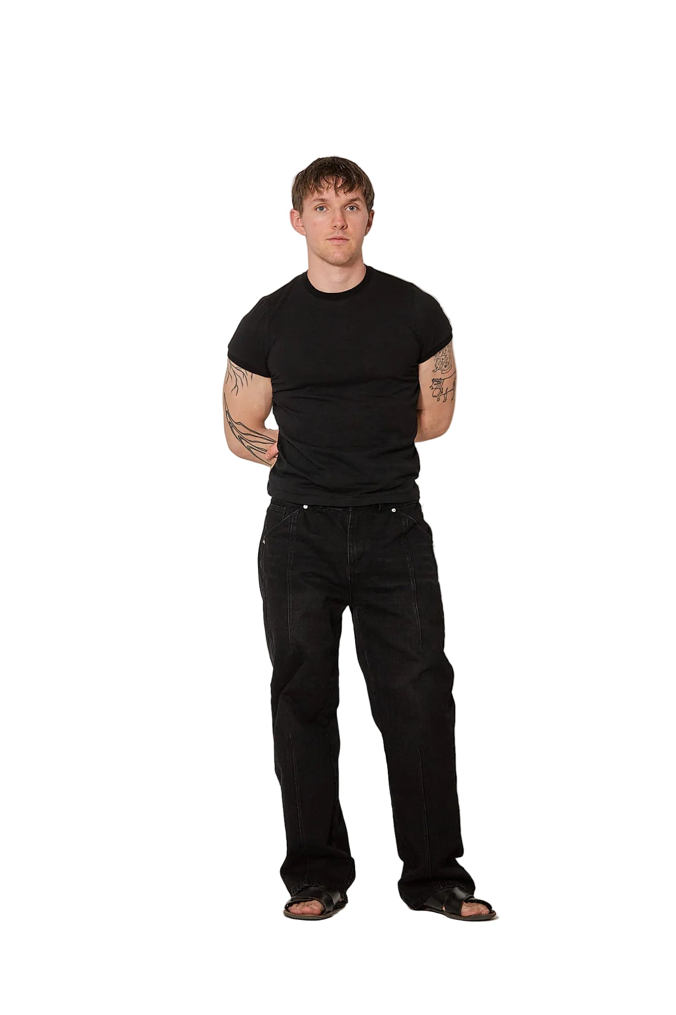 Fine Cotton Shrunk Tee Black (Pre Order)
