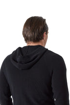 Fine Knitted Raglan Zip Hoodie