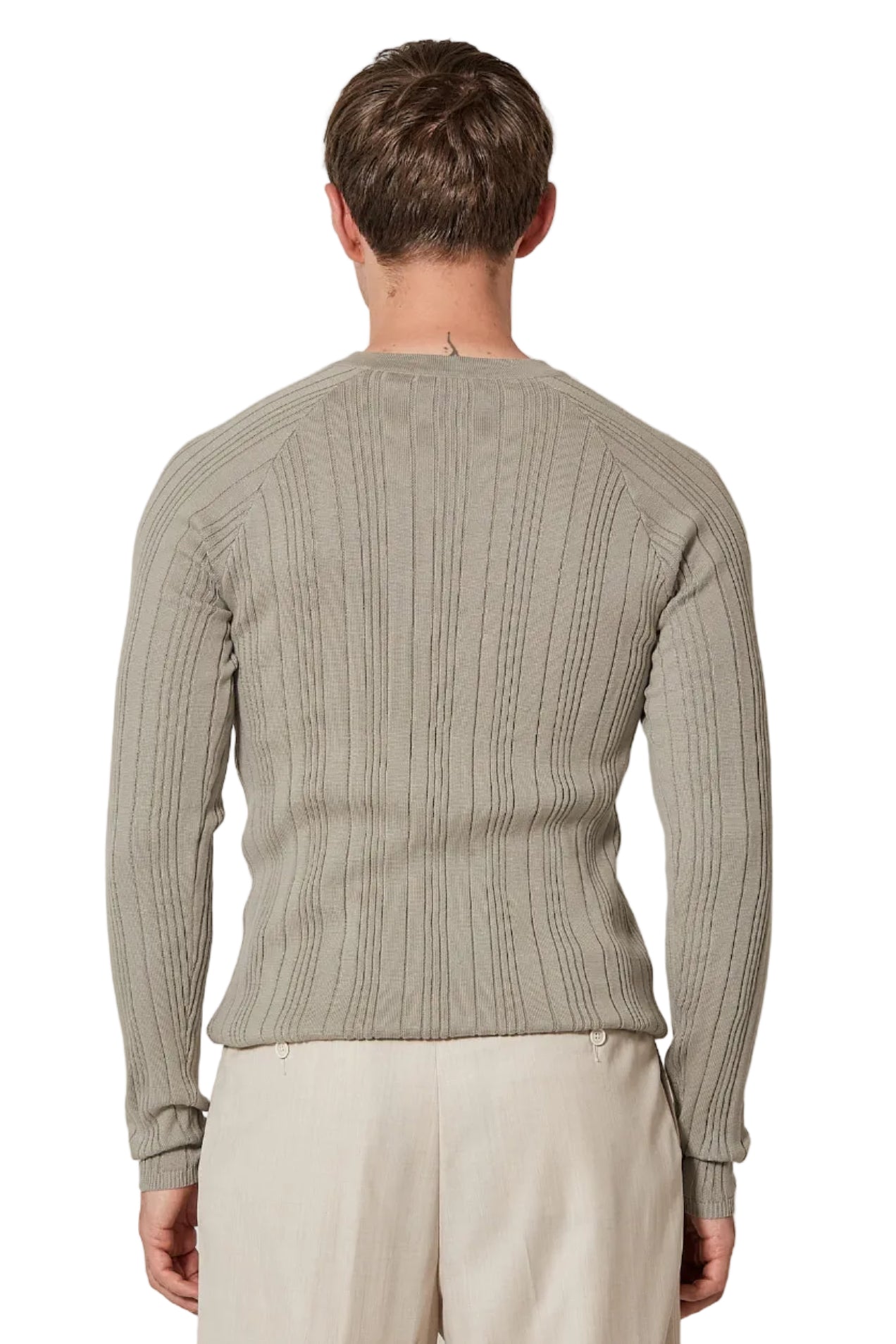 Fine Ribbed Henley Mint (Pre Order)