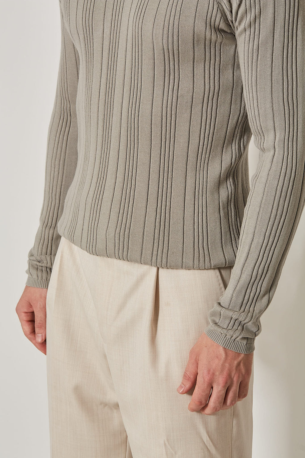 Fine Ribbed Henley Mint (Pre Order)